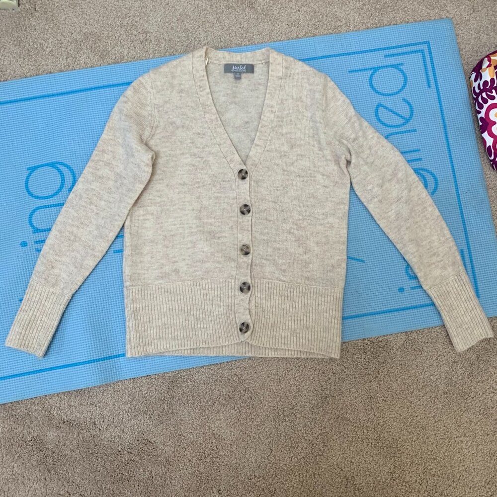 Marled Reunited V-Neck Cozy Sweater XS - Picture 2 of 5